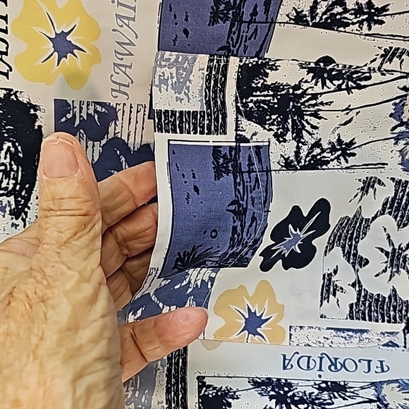 CROSSINGS, men's XL casual button-down shirt. Tropical print. EXCELLENT. - Picture 3 of 10